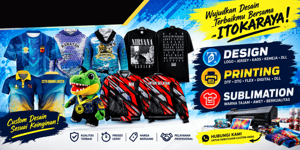 Konveksi custom Bndung tidak hanya digunakan untuk membuat kaos. Produk yang dapat dibuat bisa sangat beragam, seperti:
